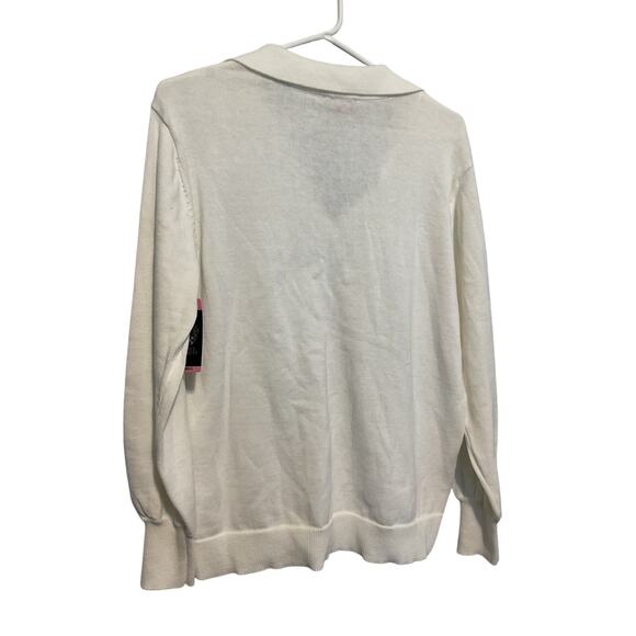 NWT Vince Camuto White/ Cream Sweater Size Small - Picture 5 of 5